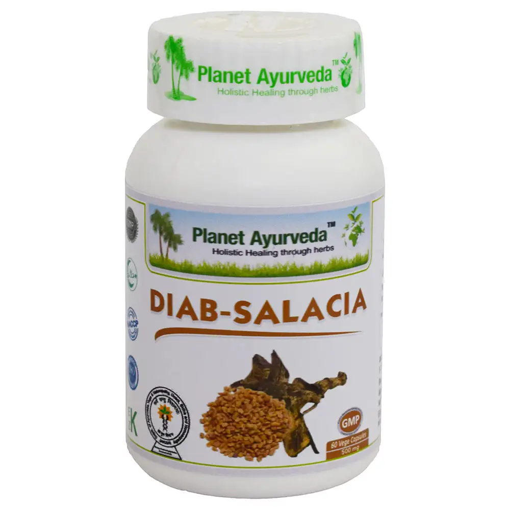 Planet Ayurveda Diab-Salacia (500 mg),  60 veggie capsule(s)