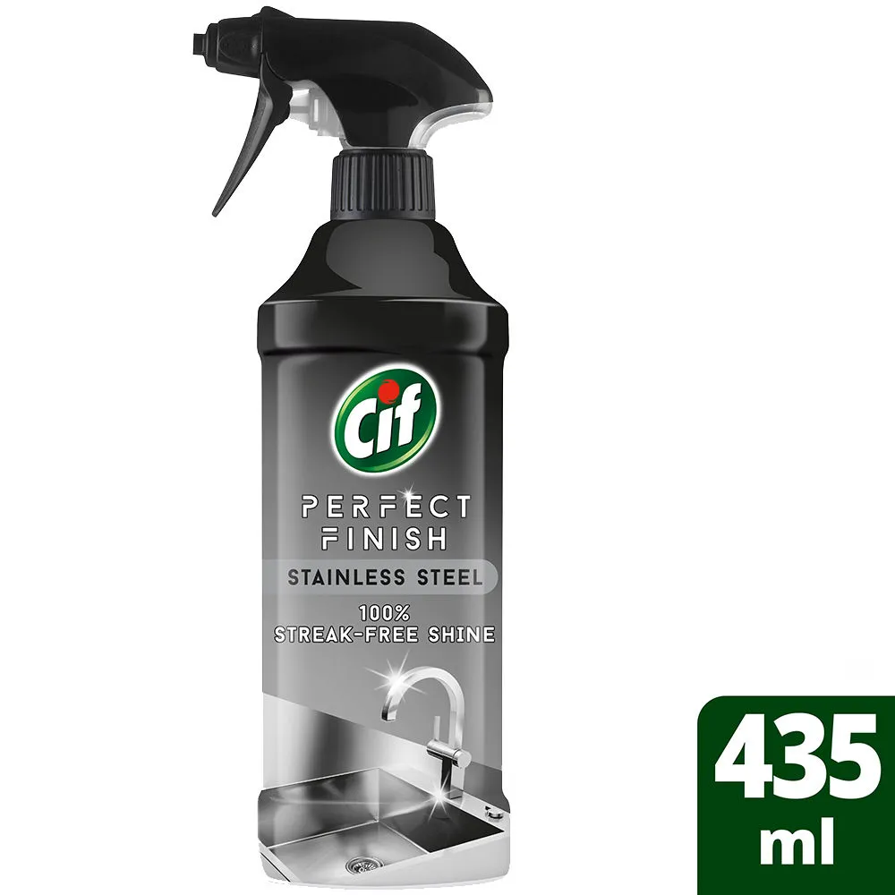 Cif Perfect Finish Stainless Steel Spray, 100% Streak Free Shine