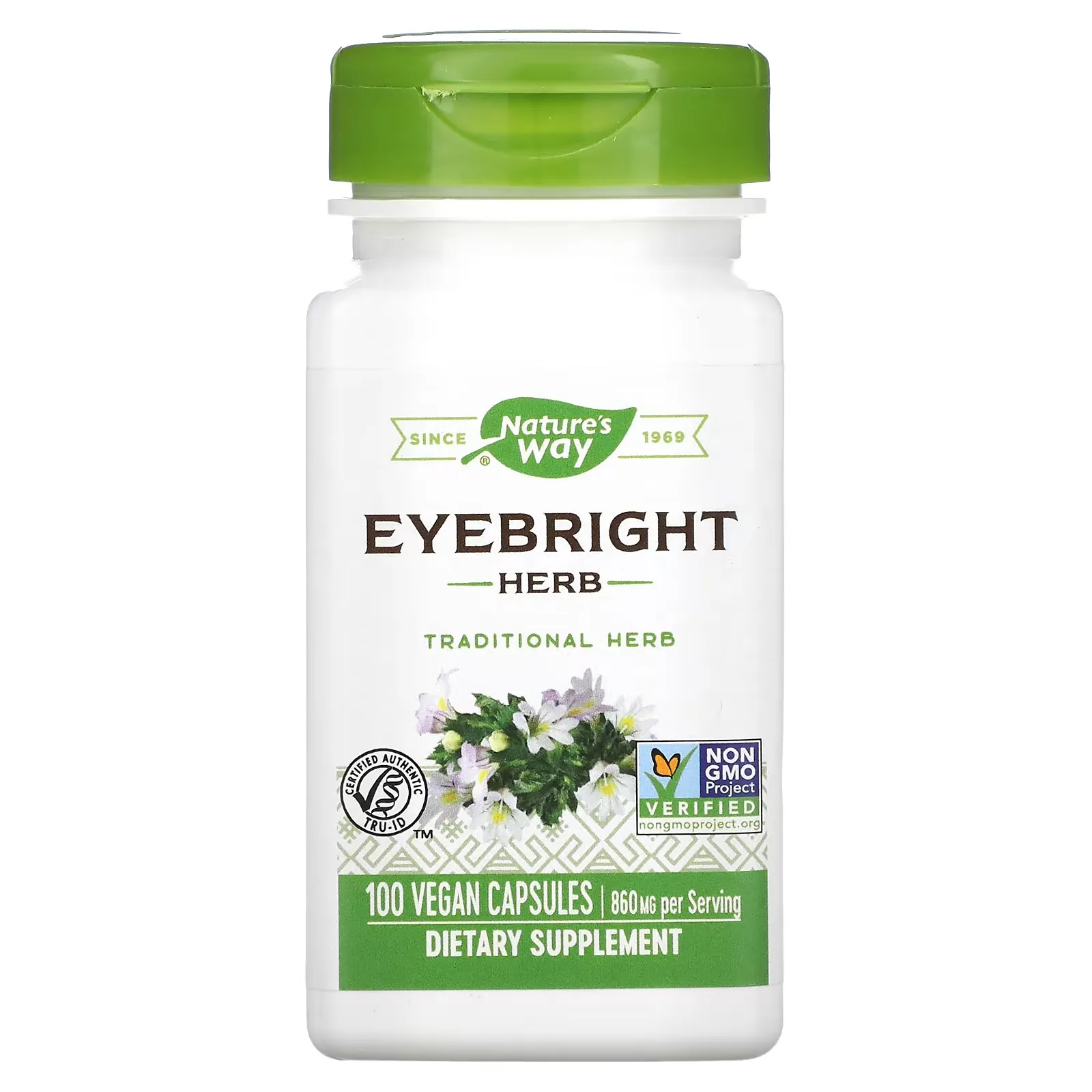 Eyebright Herb, 430 mg, 100 Vegan Capsules