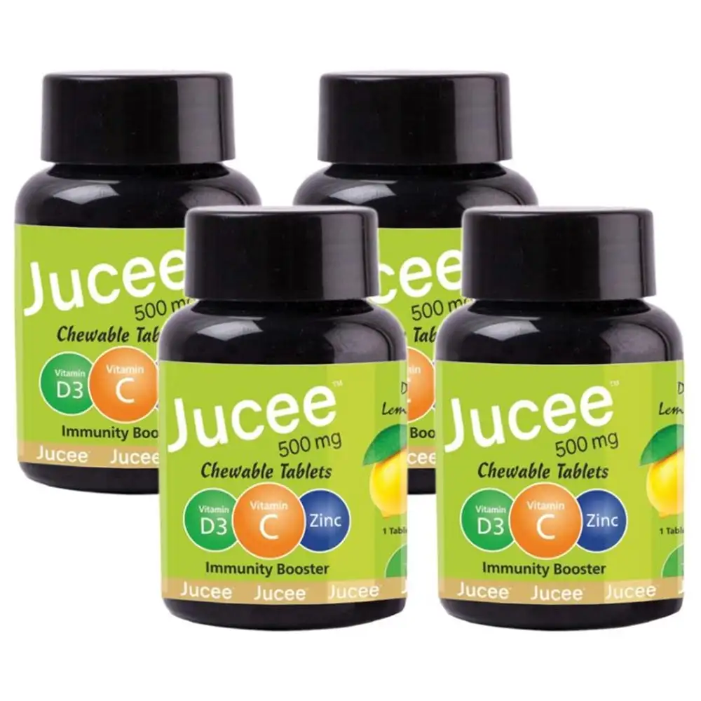 Jucee Immunity Booster,  60 chewable tablet(s)  Delicious Lemon (Pack of 4)