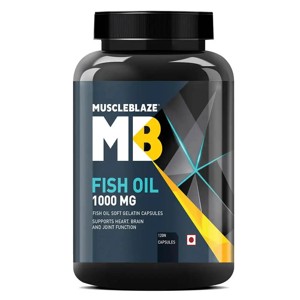 MuscleBlaze Fish Oil (1000 mg) OP,  120 softgels