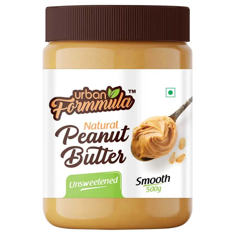 Urban Formmula Natural Peanut Butter,  500 g  Unsweetened Smooth