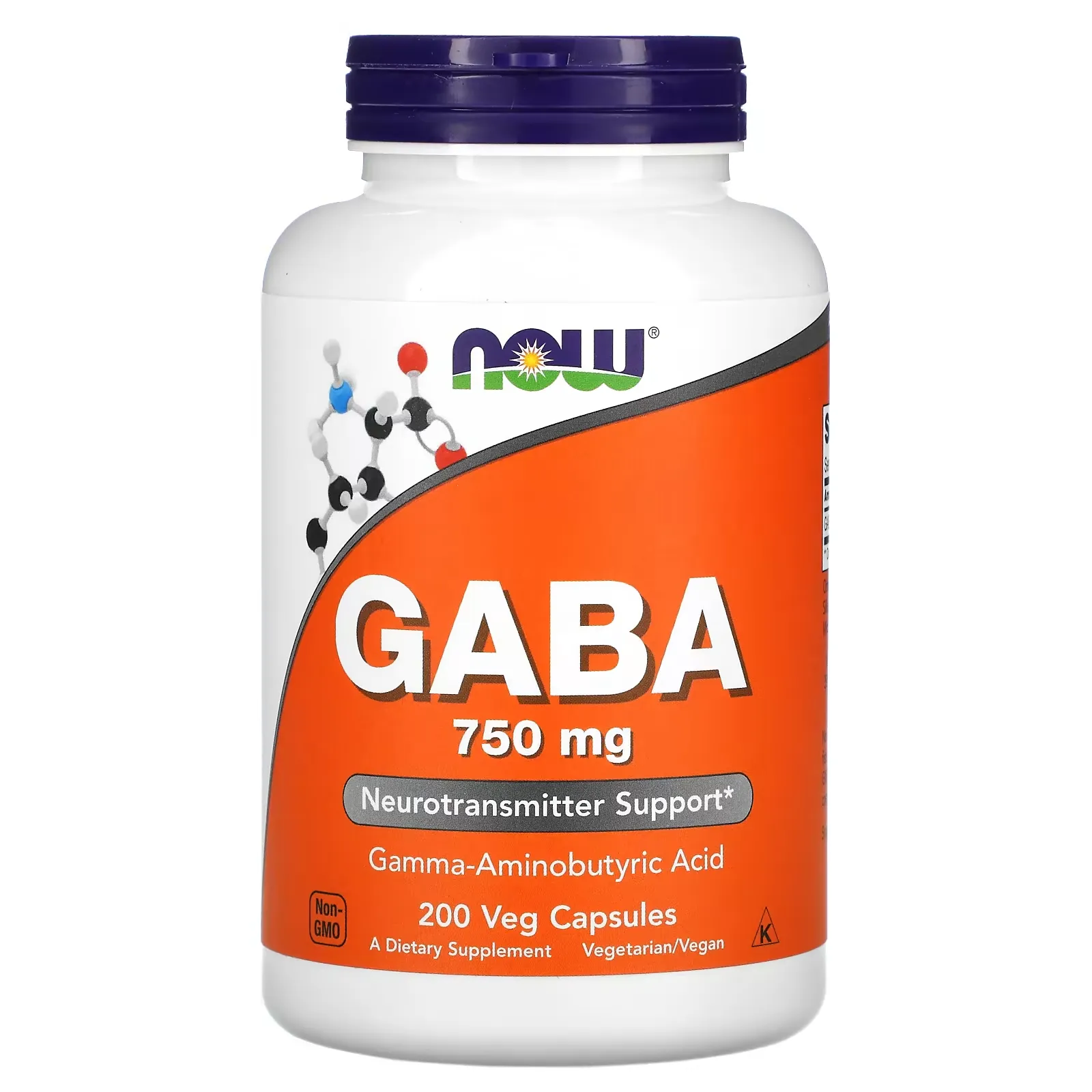 GABA, 750 mg, 200 Veg Capsules