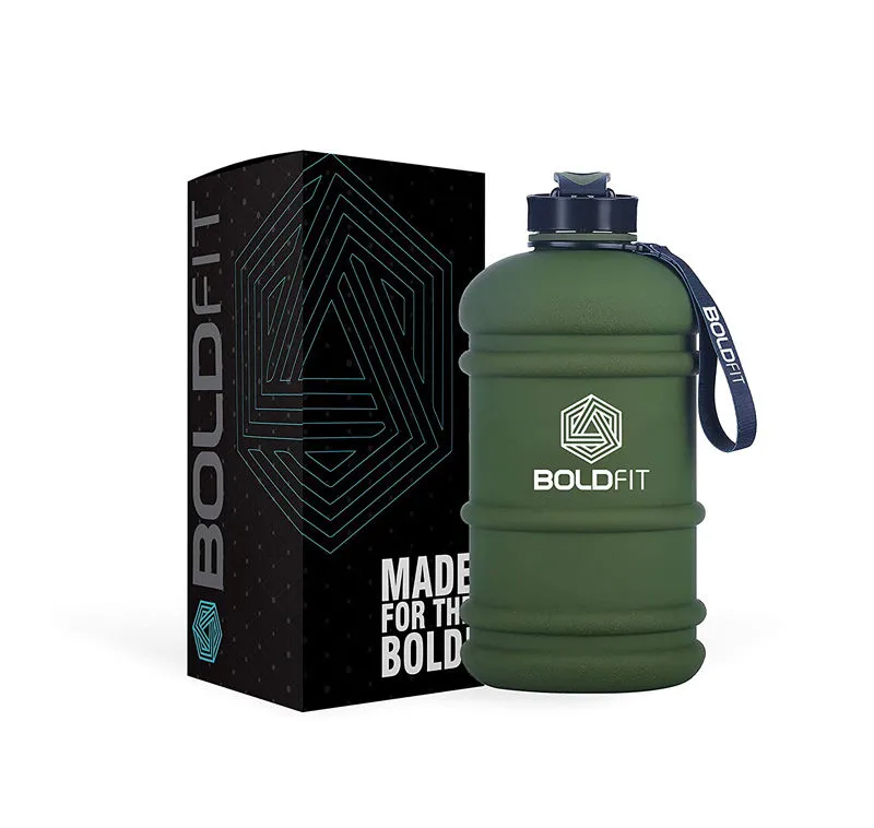 Boldfit Gym Gallon Water Jug Bottle - Army Green (Extra Large)