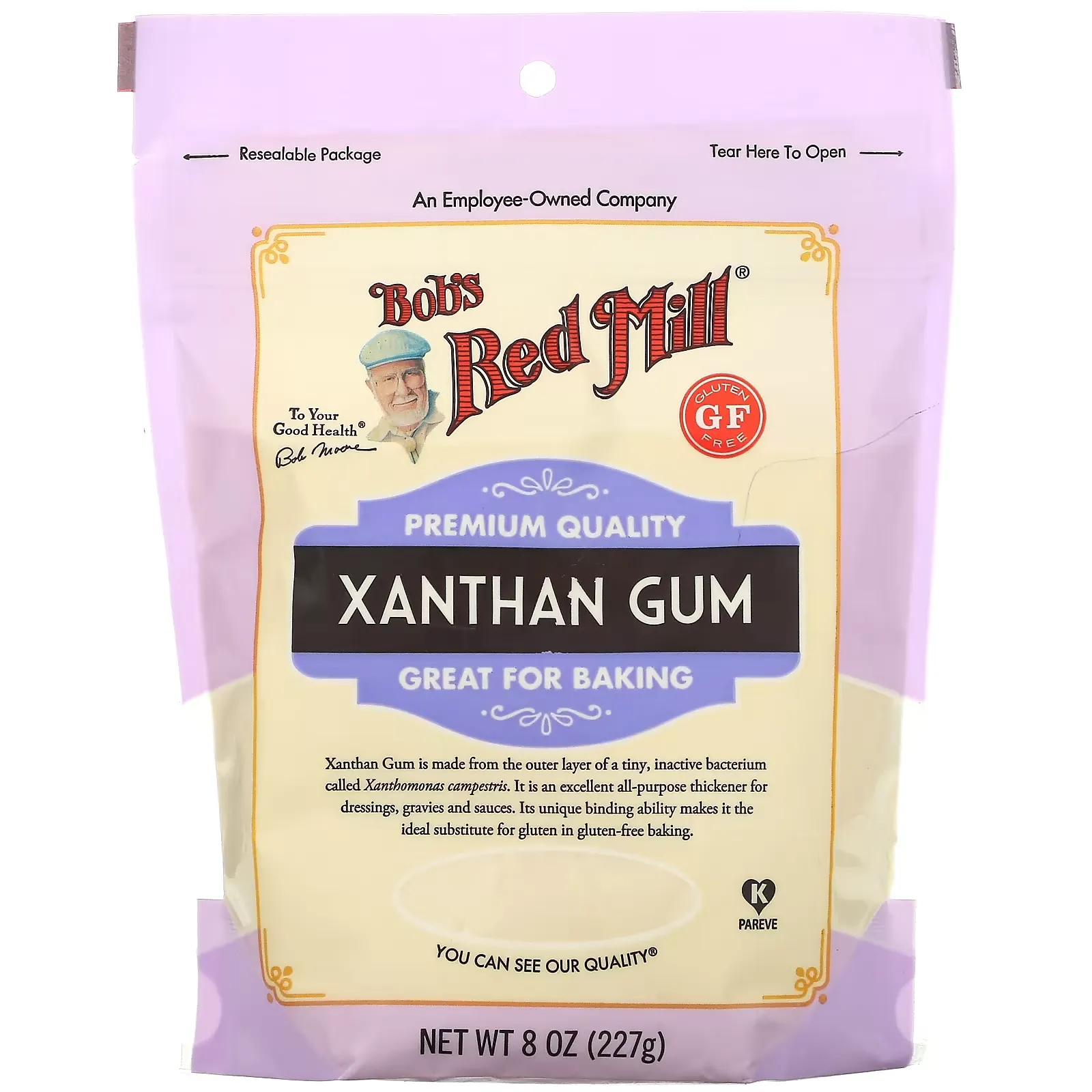 Xanthan Gum, Gluten Free, 8 oz (227 g)