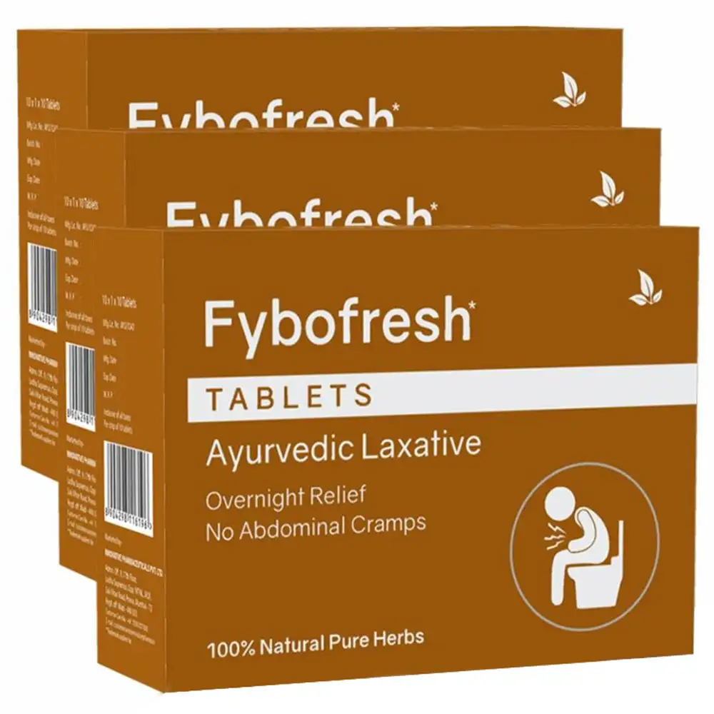 Fybofresh Laxative (Pack of 3),  10 tablet(s)